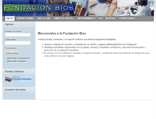 Tablet Screenshot of fundacionbios.org